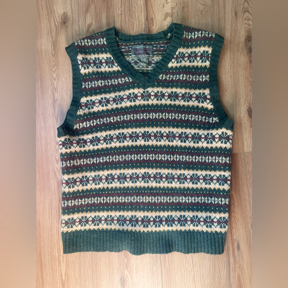 Vintage Abercrombie & Fitch wool vest